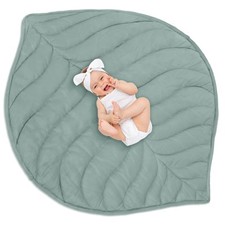 Baby Play Mat 56 x 42 Inch Cotton Crawling Cushion Cotton Nursery Rug Large T...