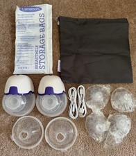 NEW Lansinoh 2 Wearable Electric Breast Pumps  Accessories-rechargeable