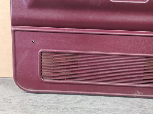 1987-1993 Dodge Ramcharger D100 D150 Front Door Panel Set Maroon w/crank Window - Picture 6 of 24