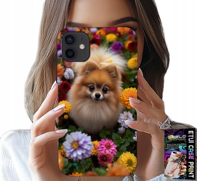 Hülle für iPhone 13 Mini - Süßer Hund, Pommerscher Hülle + Glas