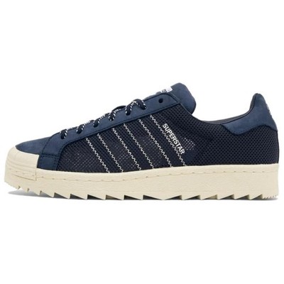 Adidas Originals x CLOT SUPERSTAR Low top Casual Shoes Unisex Marine Blue IH3644