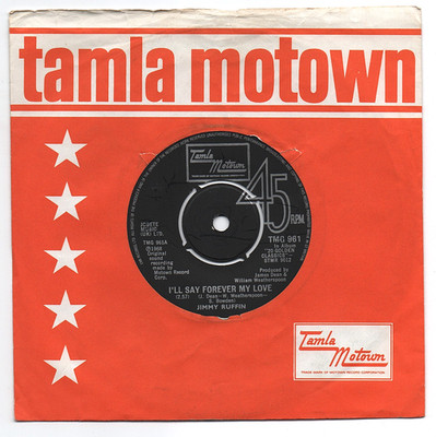 JIMMY RUFFIN I'll Say Forever My Love / It's Wonderful 7'' 45 Rare Motown TMG 961