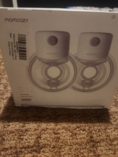 Momcozy S12 Wearable Double Electric Breast Pump LED 24mm White/Purple Case