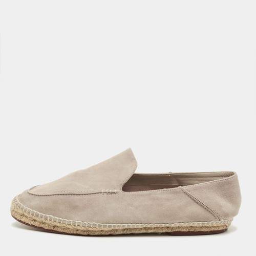 Loro Piana Seaside walk Size 46 Beige Suede Espadrille Flat