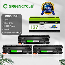 3PK Canon 137 Toner Cartridge Black CRG137 MF242dw MF244dw MF247dw 9435B001AA