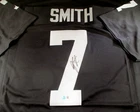 Geno Smith / Autographed Las Vegas Raiders Black Custom Football Jersey / BAS