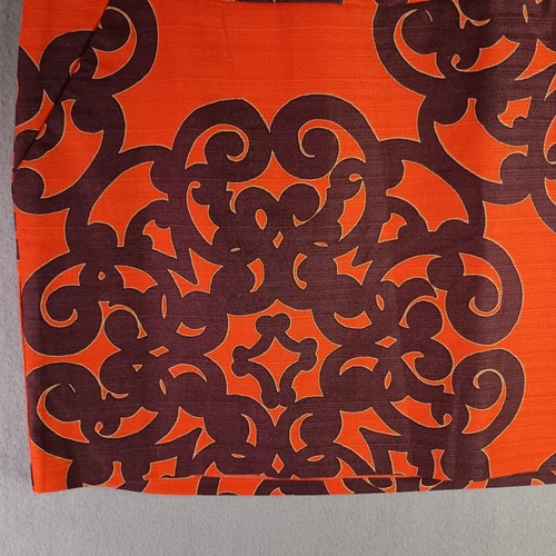 Merona Women's 16 Lined Orange Cotton Skirt with Pockets Invisible Zipper NWT - Picture 2 of 17