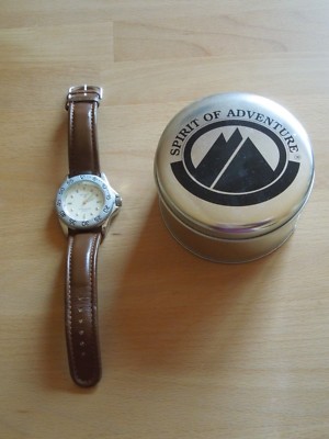Spirit of Adventure Armbanduhr, Lederarmband braun