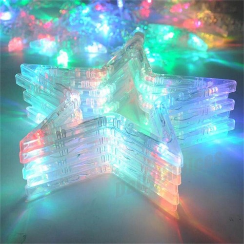 5.8M 138LED's Xmas Star Shaped Led String Lights Wedding Christmas Curtain Decor - Picture 6 of 19