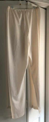 Shadowline Cream Short Sleeve Faux Pearl Button Pajamas Size 36 - Picture 7 of 9
