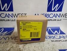 NEW in box SQUARE D QO340VH 3 pole 40 amp 22kA 240 Volt Plug in QOVH Breaker