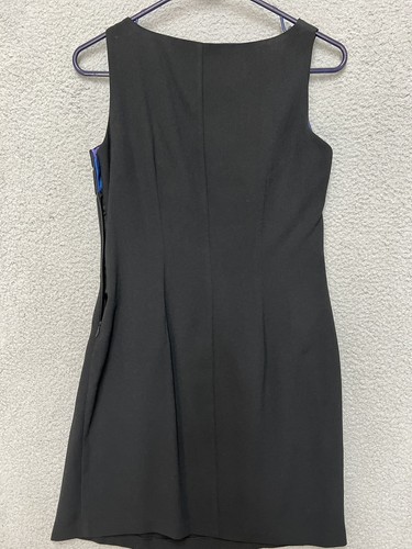 CDC Petite Dress Women's Size 8 Black Rhinestone Embellished Side Zip - Picture 4 of 4