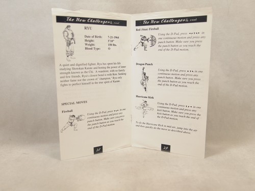 Super Street Fighter II (SEGA Genesis) Authentic MANUAL ONLY - Picture 7 of 7