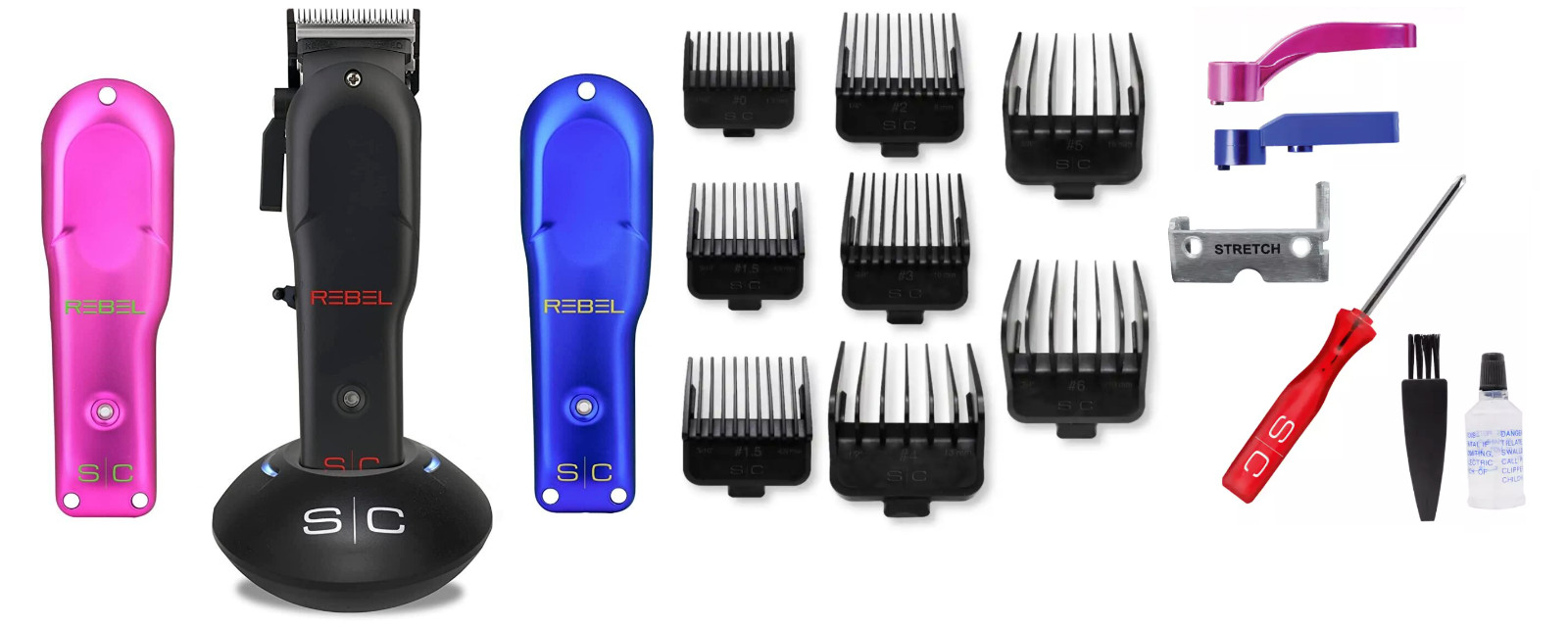 StyleCraft Rebel Professional Super-Torque Modular Cordless Hair Clipper | SC601