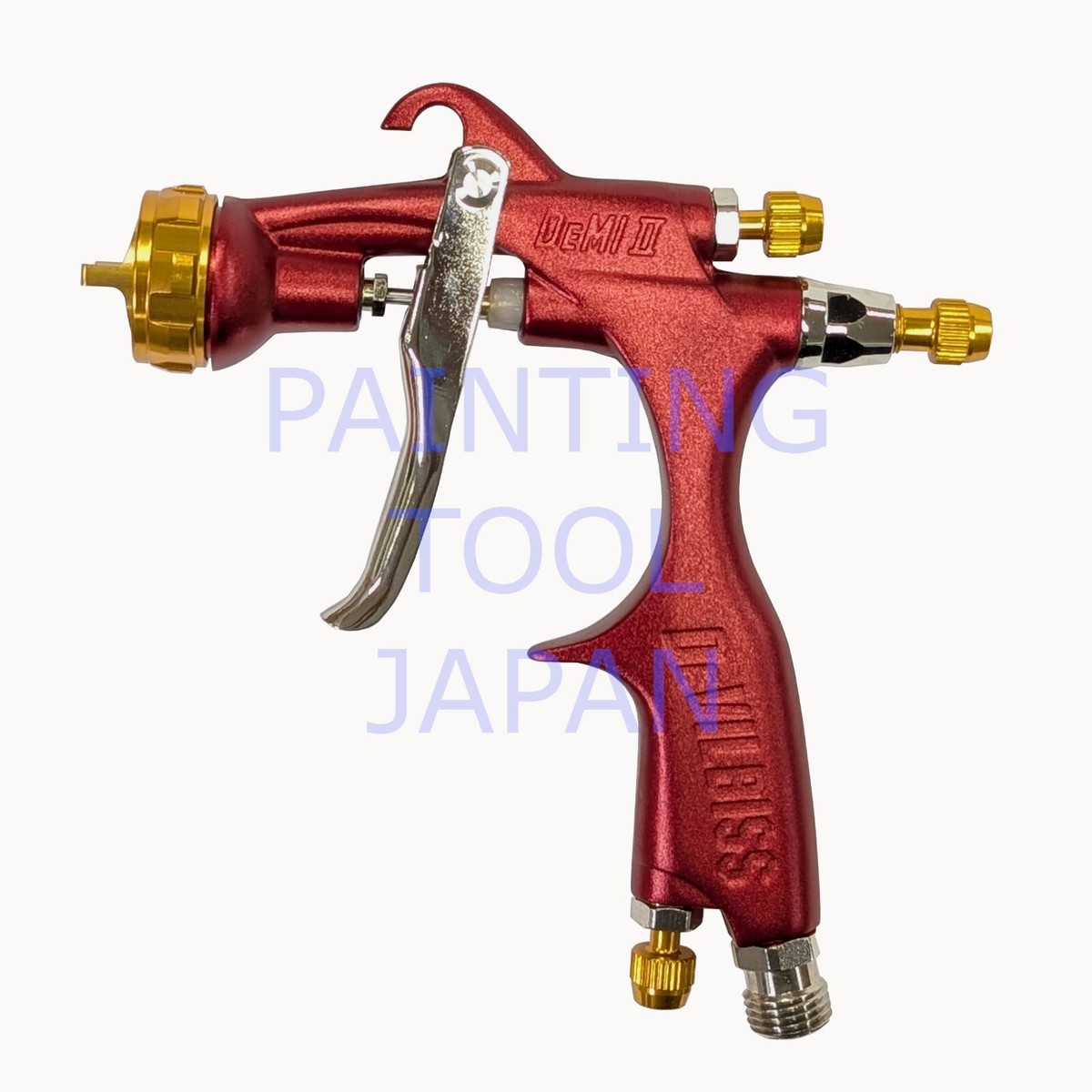 デビルビス DEVILBISS DEMI II-口径0.8 Devilbiss DEMI2-DL8-08-G 0.8mm LIMITED Red LVMP small spray gun