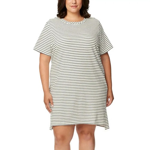 Buffalo Women's Plus Size XXL Black Stripes Short Sleeve Everyday Dress NWT