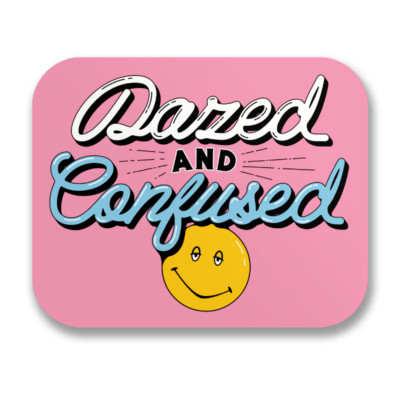 Dazed And Confused 1993 Smiley Pink 8cm Sticker Aufkleber