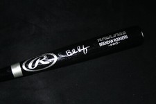 BRENDAN RODGERS AUTOGRAPHED BASEBALL BAT BECKETT CERTIFIED #H28889