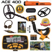 Garrett ACE 400 Metal Detector with Pro-Pointer AT Waterproof Pinpointer  More