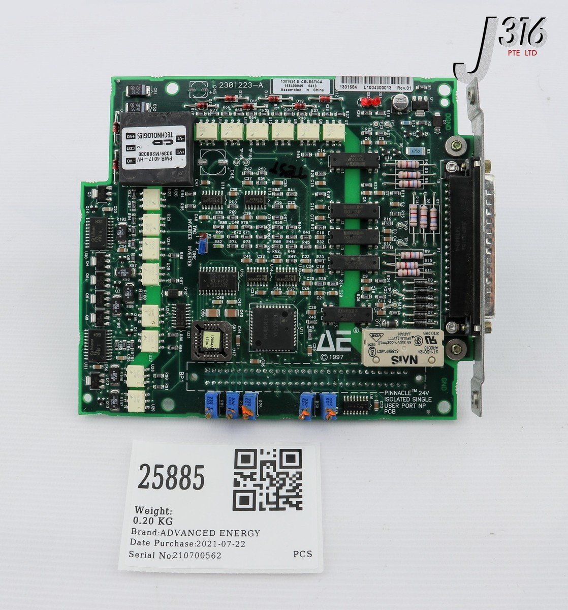 25885 ADVANCED ENERGY PCB PINNACLE 24V ISOLATED SINGLE USER PORT NP  2301223-A | eBay UK