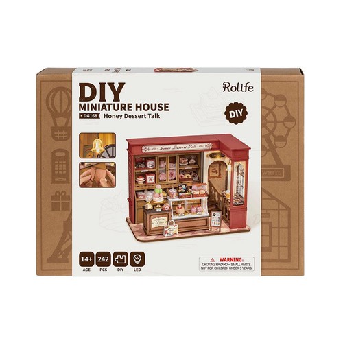 DIY Honey Dessert Talk - Miniature House ROLIFE kit creativo di autoassemblaggio - Imagen 2 de 2