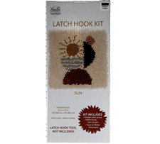 Needle Creations SUN Pattern Latch Hook Kit 12"X 12"Intermediate