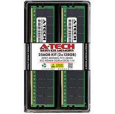 A-Tech 256GB 2x 128GB 2S2Rx4 PC5-38400R RDIMM DDR5 ECC REG EC8 Server Memory RAM
