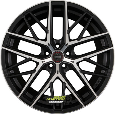 Momo RFX01 black matt polish 9x21 ET40 - LK5/108 ML63.4 Felge Alu