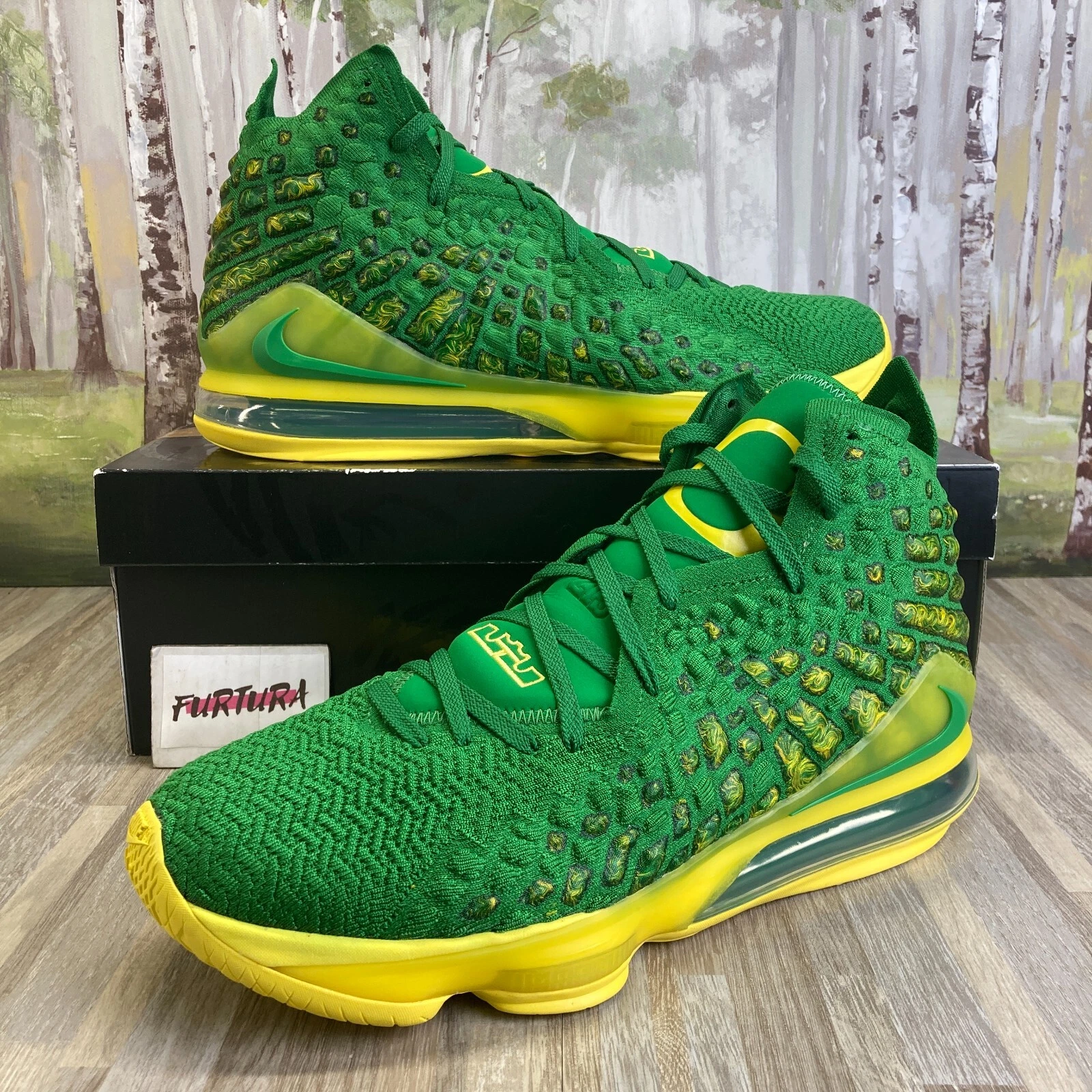 Nike lebron green shoes online
