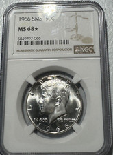 1966 MS 68 Graded Kennedy US Half Dollars for sale | eBay