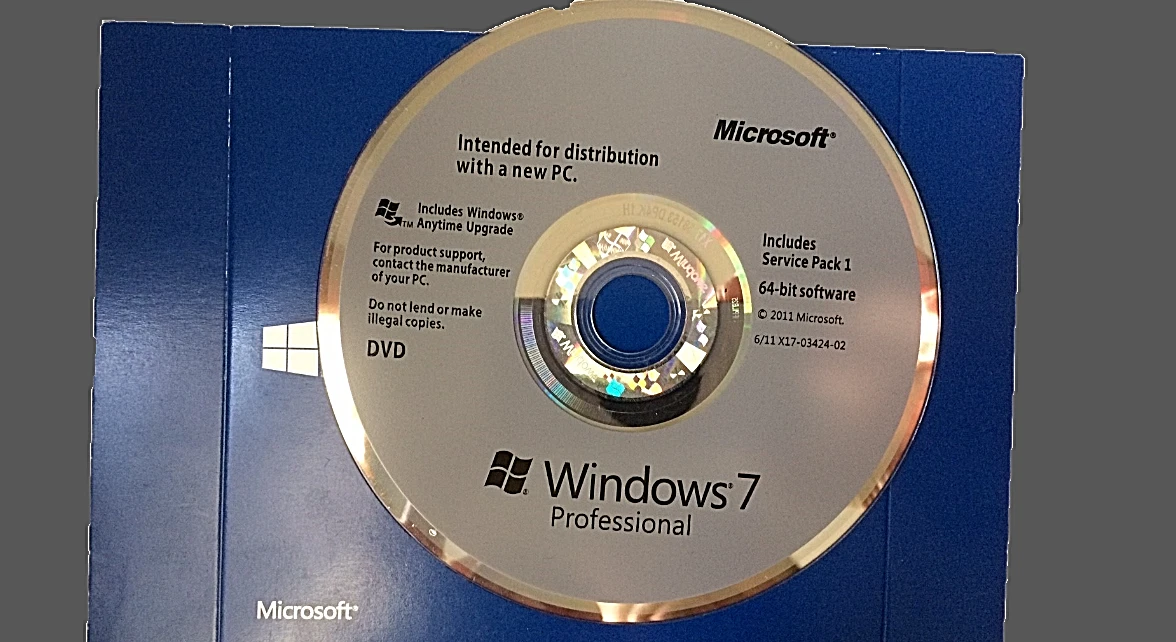 Microsoft Windows 7 Pro SP1 DVD Officiel 64 Bit Langue Anglaise | EBay