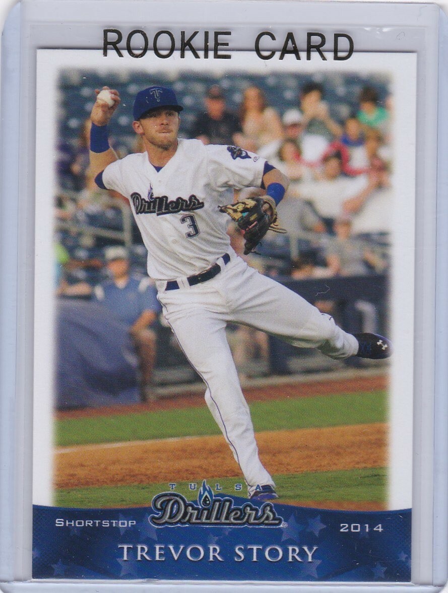 TREVOR STORY ROOKIE CARD Tulsa Drillers RARE 2014 Minor League Baseball $$  RC! | eBay