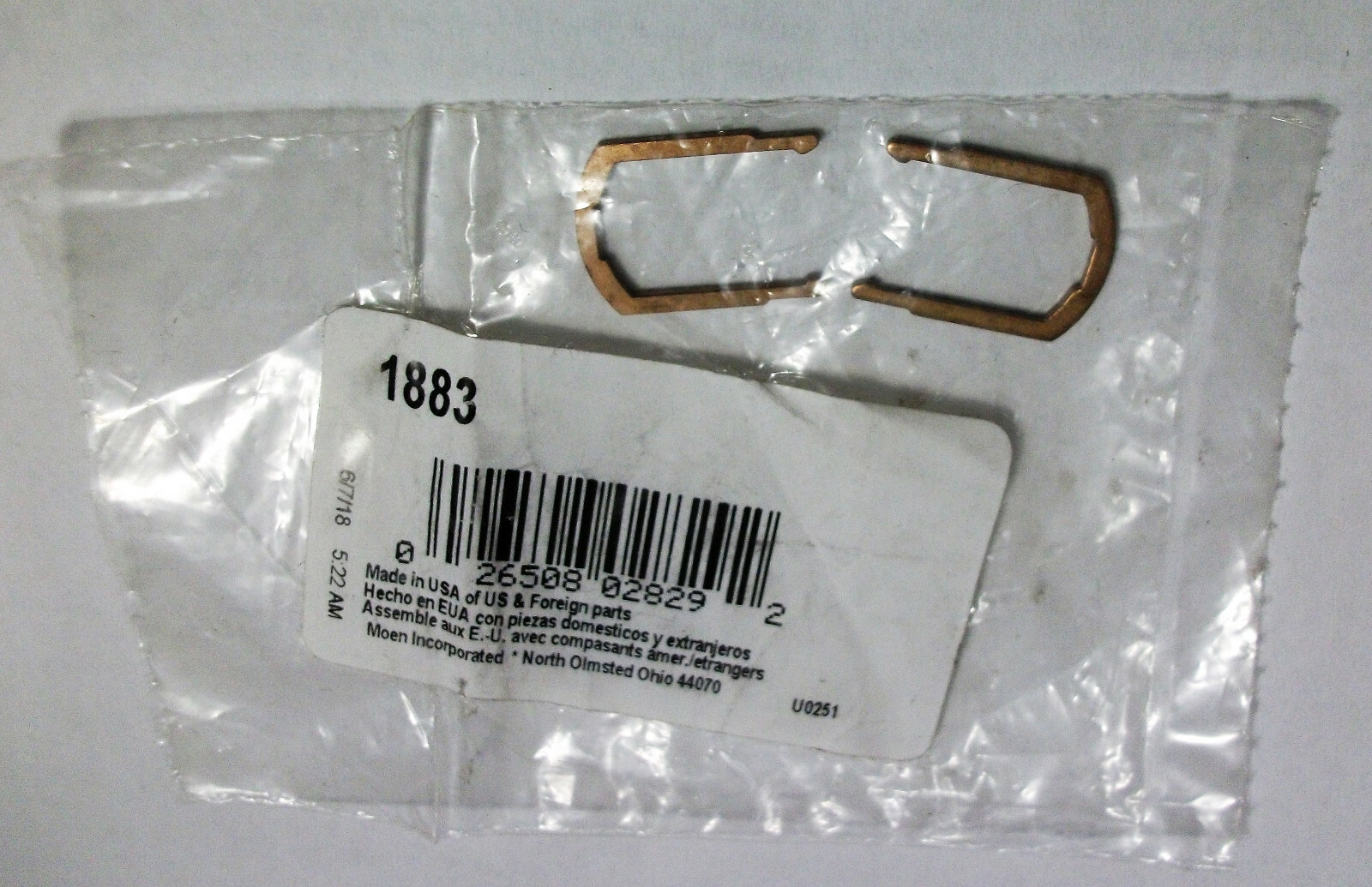 2 PCS GENUINE ORIGINAL MOEN 1883 FAUCET REPLACEMENT REPAIR PARTS