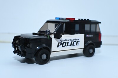 Black and White Police Tahoe Custom Model compatible and Built