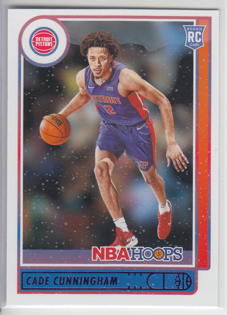 2021-22 Panini Hoops Purple Winter Cade Cunningham RC Rookie #201