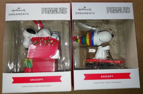 Snoopy/Peanuts Christmas Tree Ornaments. New in Original packaging. - Zdjęcie 1 z 4