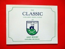 vtg - Golf Scorecard - HIDDEN VALLEY CLUB - Gaylord MI
