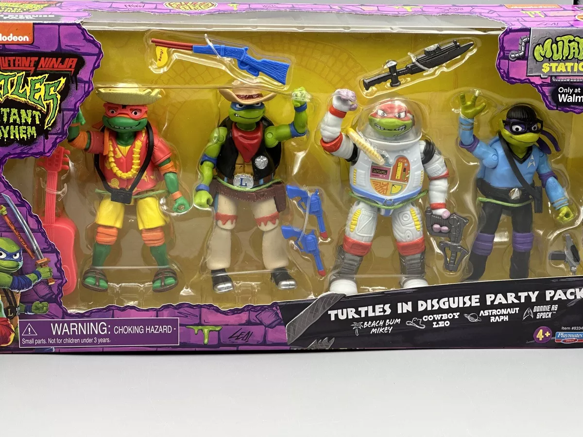 Teenage Mutant Ninja Turtles: Mutant Mayhem Costume Turtle Basic Figure  4-Pack by Playmates Toys