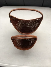 House of Lloyd Set Of 2 Wicker Wall Baskets New