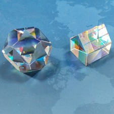 Optical Glass Prism Suncatcher Clear Polyhedron of Light Gift Ornament DIY