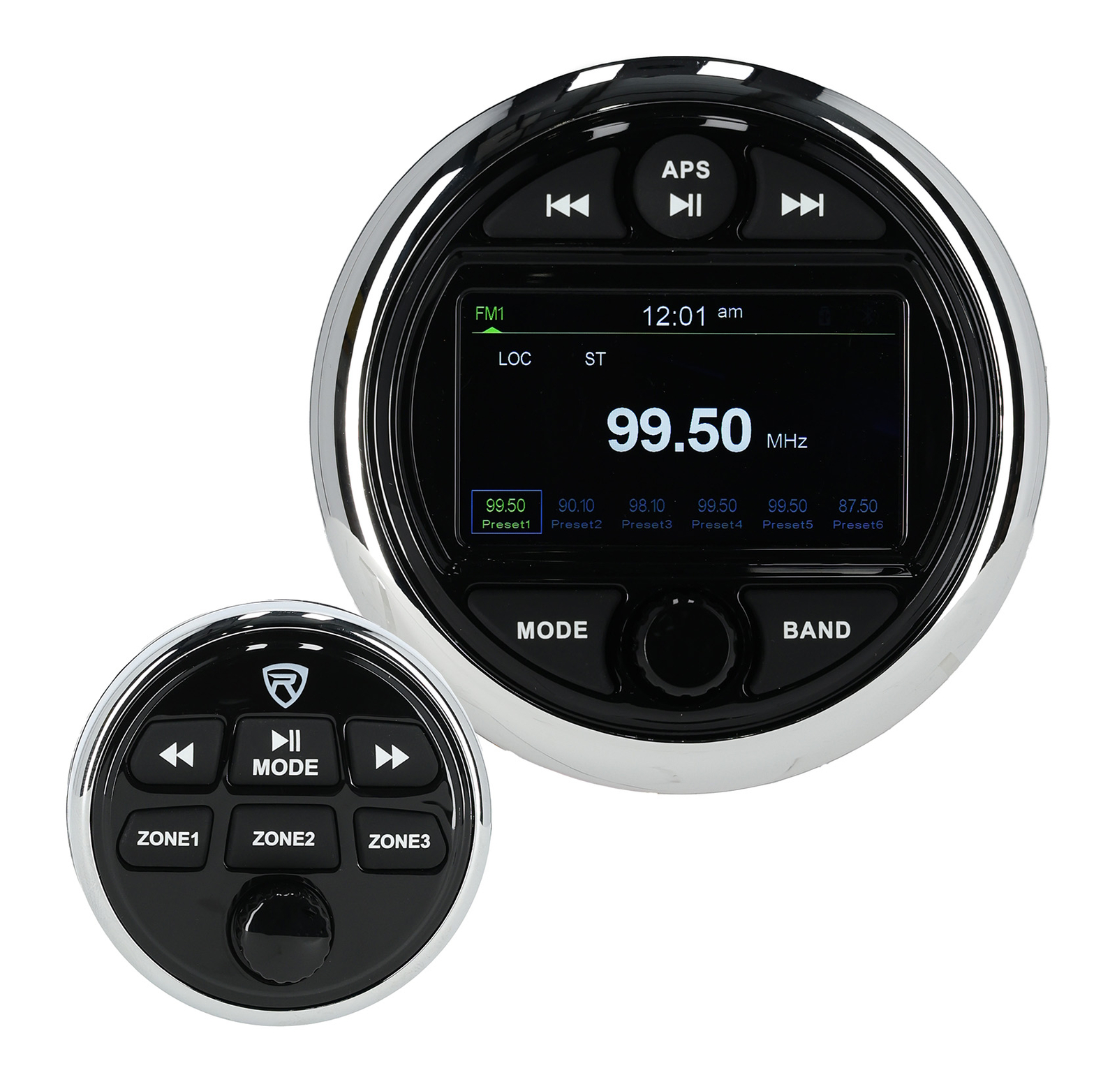 Rockville RGHR48A 4-зонный морской измерительный скважинный приемник Bluetooth App Control Пульт дистанционного управления 2379000₽