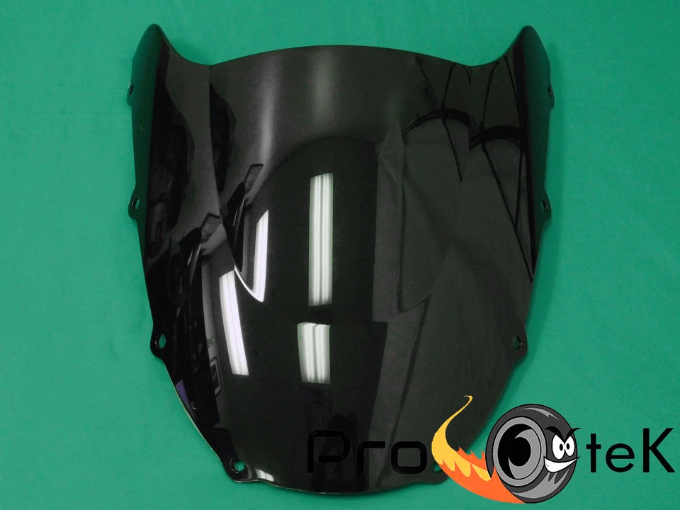 Parabrisas Kawasaki Ninja ZX9R 98-1999 ABS negro humo doble burbuja Foto 2 de 2