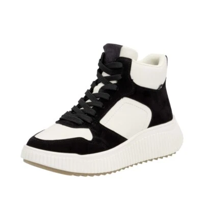 Rieker Sneaker High Schwarz/Weiß W1770-60 Damen Schuhe