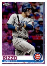 2019 Topps Chrome Pink Refractors #130 Anthony Rizzo 