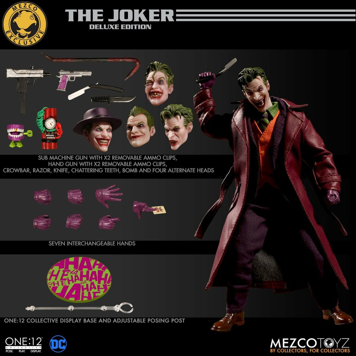 MEZCO One:12 JOKER DELUXE Ver. MDX Direct EXCLUSIVE figure MEZCO One:12 JOKER DELUXE Ver. MDX Direct EXCLUSIVE figure