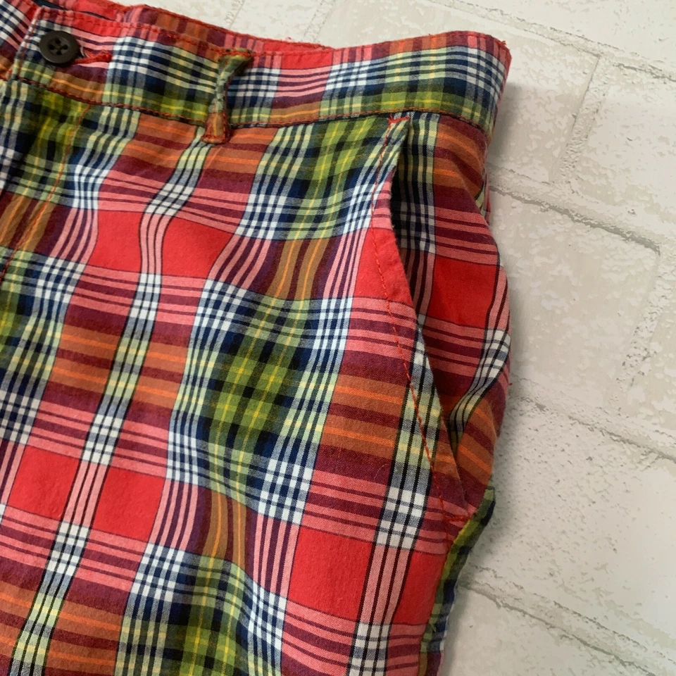 Polo Ralph Lauren Sz 18 Multicolor Plaid Shorts Youth Teen Boy 10.5" Inseam - Image 2 of 4