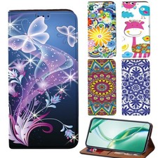 PU Leather Cell Phone Cover case Fit Motorola Moto E15/G05/G15/G75 In UK