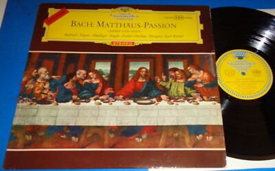 Karl Richter BACH St. Matthew Passion Chorus & Arias -  DGG Red Stereo 136 233