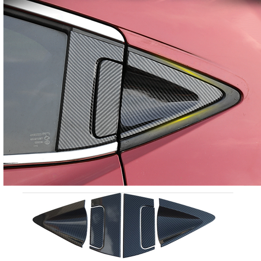 Carbon Fiber Car Back Door Handles Cover Trim 6pcs For Honda HRV HRV