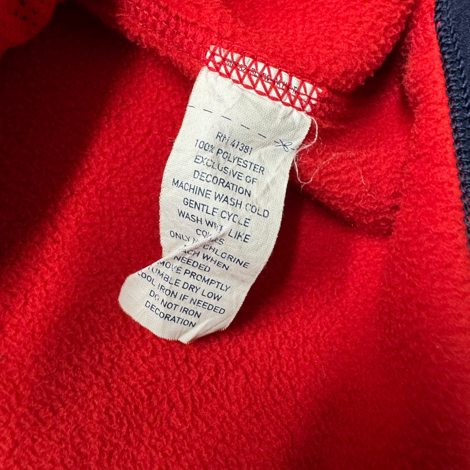 Polo Ralph Lauren Performance maglione pile zip intera uomo XL rosso outdoor pony